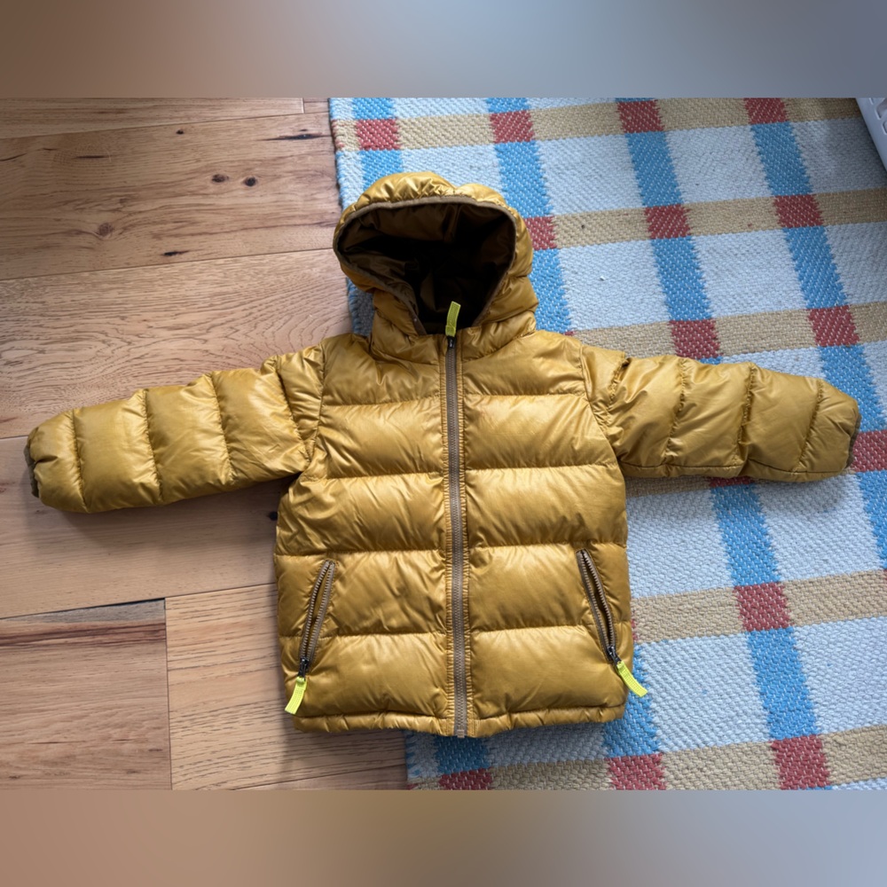 Patagonia Toddler Yellow Hi-Loft Down Jacket
